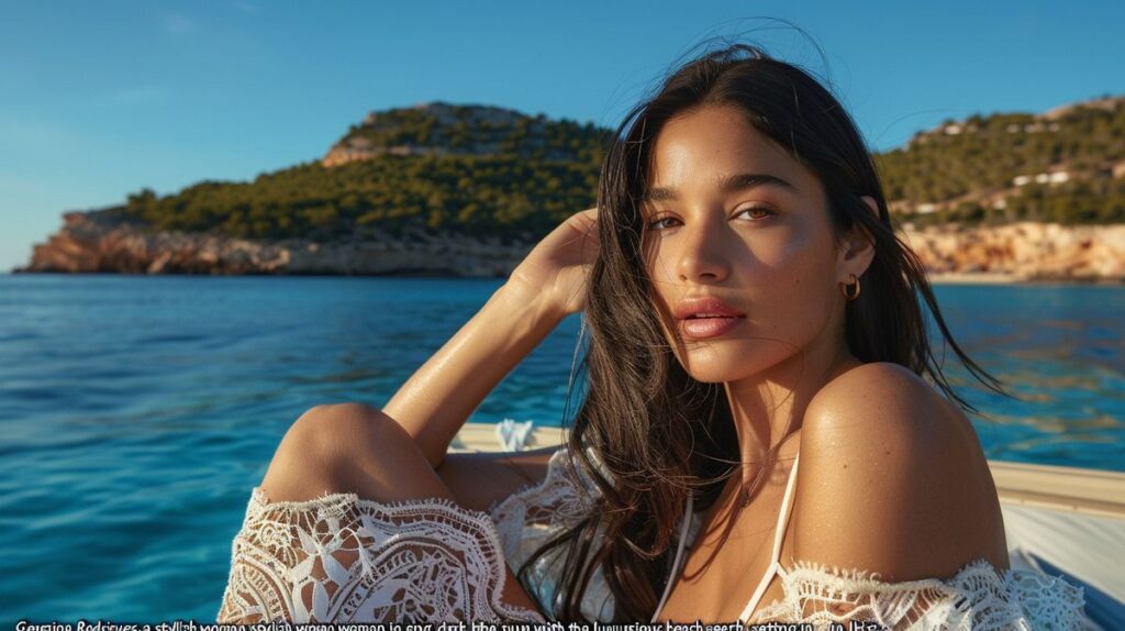 Georgina Rodríguez disfrutando de un día soleado en la playa de Ibiza