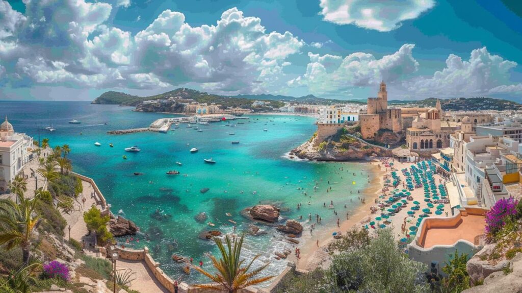 Guía visual de qué ver en Ibiza en 3 días, mostrando las principales atracciones y actividades