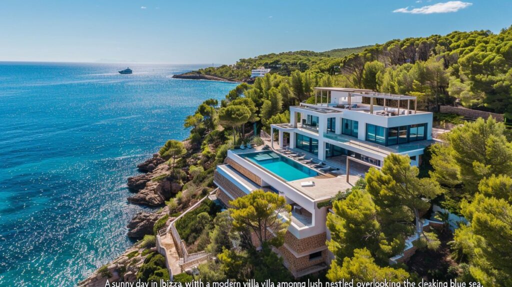 Pocholo sonriendo frente a su famosa casa en Ibiza, mostrando dónde vive Pocholo en Ibiza