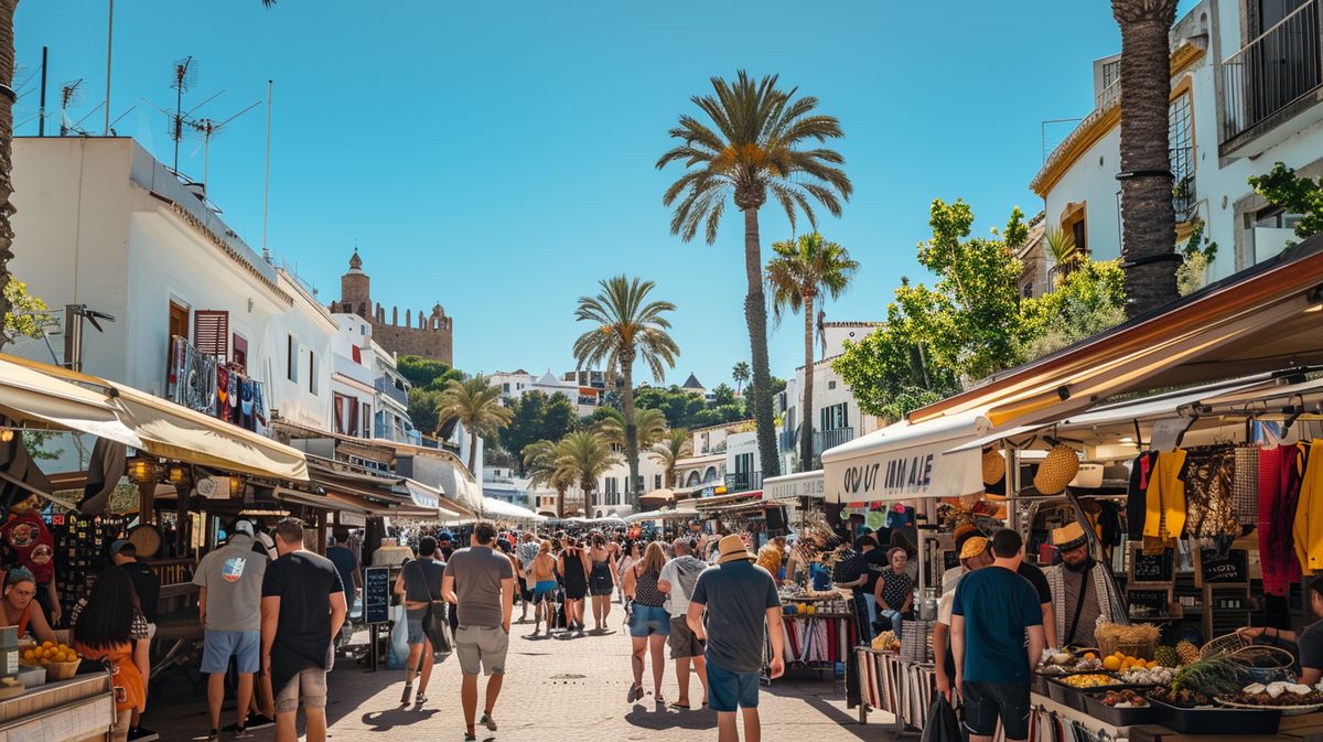 Guía visual de restaurantes económicos dónde comer en Ibiza barato, mostrando platos deliciosos y precios accesibles