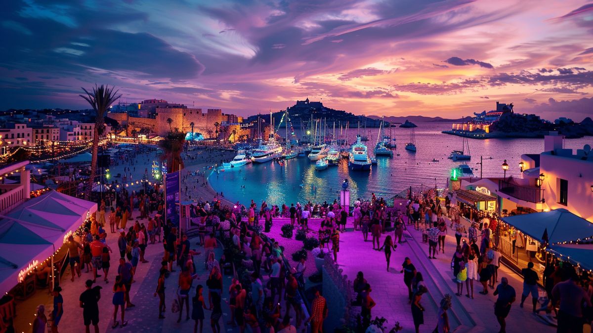 Guía visual de qué ver en Ibiza en 3 días, destacando atracciones turísticas principales y paisajes naturales